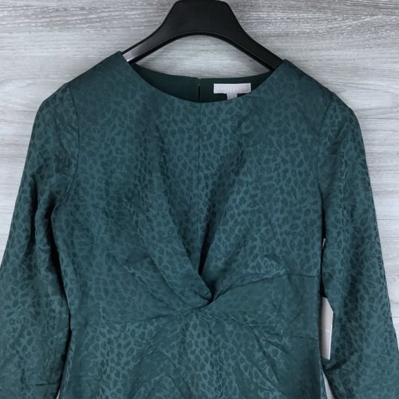 Chelsea28 Twist Front Satin Jacquard Dress - Picture 2 of 4